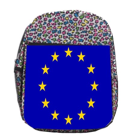 MOCHILA LUNARES ESTAMPADO BANDERA UNION EUROPEA escolar personalizado picnic excursión deporte