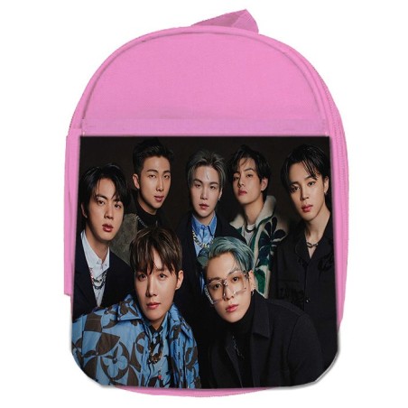 MOCHILA ROSA BTS Yet To Come Dynamite Butter IDOL music escolar personalizado picnic excursión deporte