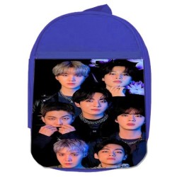 MOCHILA AZUL BTS music bank...