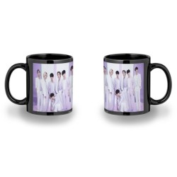 TAZA COMPLETAMENTE NEGRA Run BTS Born singer no more dream N.O personalizada