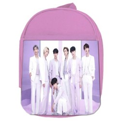 MOCHILA ROSA Run BTS Born singer no more dream N.O escolar personalizado picnic excursión deporte