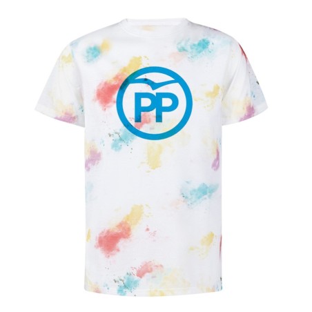 CAMISETA MARCAS COLORES LOGO PARTIDO POPULAR POLITICA DERECHA personalizada