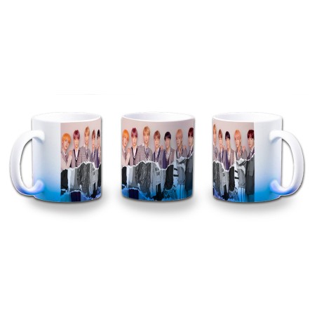 TAZA CON DEGRADADO FAKE LOVE KOREA BTS CHICOS color personalizada