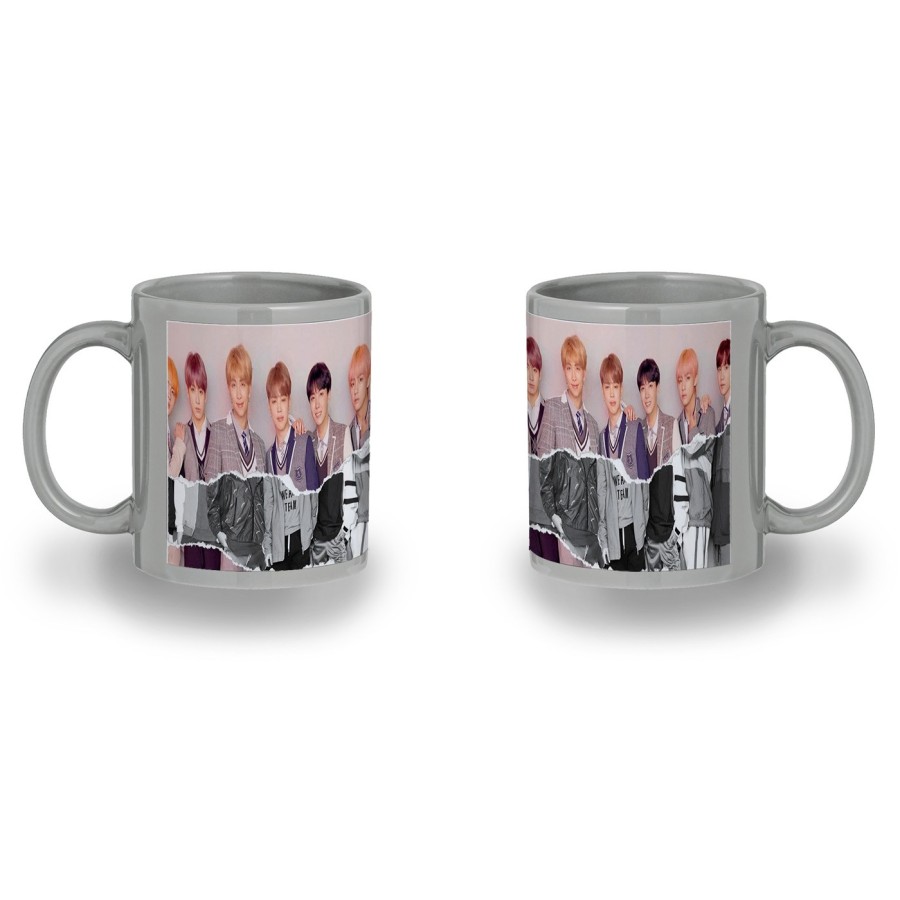 TAZA COLOR RECUADRO FAKE LOVE KOREA BTS CHICOS color mug jarra cerveza te infusión