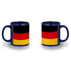 TAZA COLOR RECUADRO ALEMANIA BANDERA NACIONAL color mug jarra cerveza te infusión