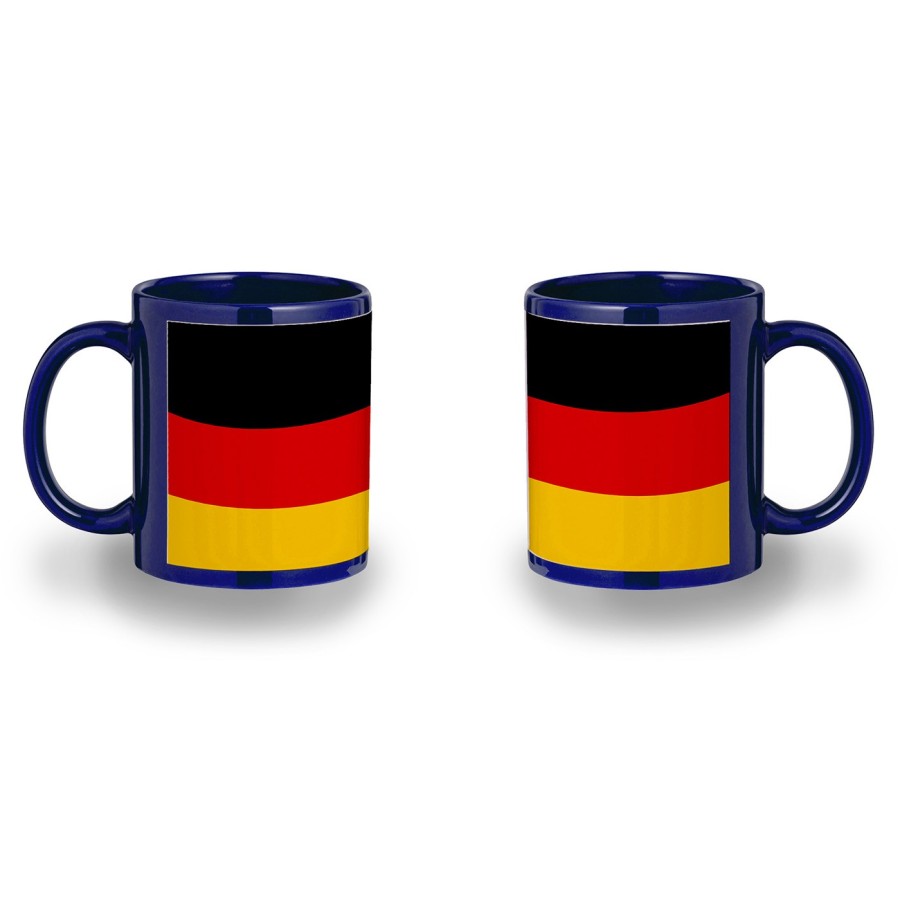 TAZA COLOR RECUADRO ALEMANIA BANDERA NACIONAL color mug jarra cerveza te infusión