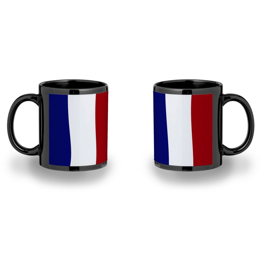 TAZA COLOR RECUADRO BANDERA DE FRANCIA LIBERTAD color mug jarra cerveza te infusión