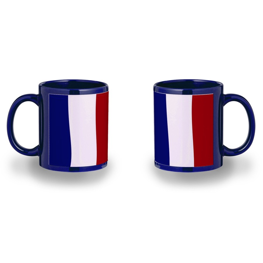 TAZA COLOR RECUADRO BANDERA DE FRANCIA LIBERTAD color mug jarra cerveza te infusión