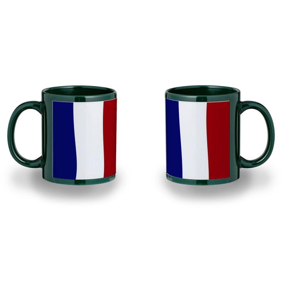 TAZA COLOR RECUADRO BANDERA DE FRANCIA LIBERTAD color mug jarra cerveza te infusión