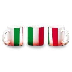 TAZA CON DEGRADADO BANDERA DE ITALIA ROMA color personalizada