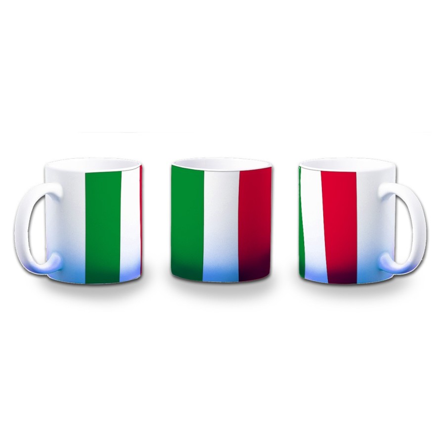 TAZA CON DEGRADADO BANDERA DE ITALIA ROMA color personalizada