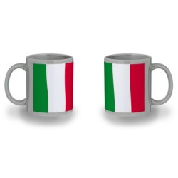 TAZA COLOR RECUADRO BANDERA DE ITALIA ROMA color mug jarra cerveza te infusión