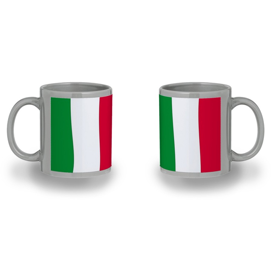 TAZA COLOR RECUADRO BANDERA DE ITALIA ROMA color mug jarra cerveza te infusión