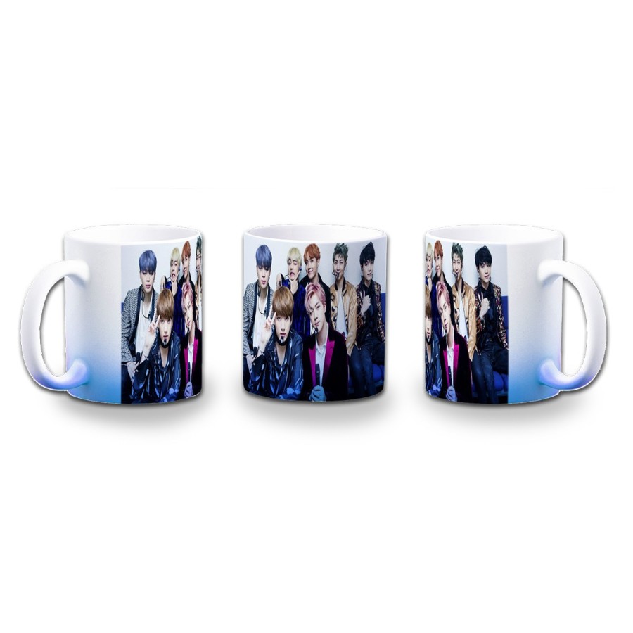 TAZA CON DEGRADADO BTS BOY WITH LUV KPOP IDOL MNET color personalizada