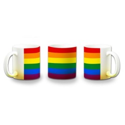 TAZA CON DEGRADADO BANDERA DIA ORGULLO GAY color personalizada