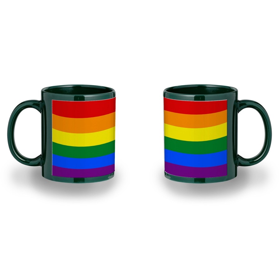 TAZA COLOR RECUADRO BANDERA DIA ORGULLO GAY color mug jarra cerveza te infusión