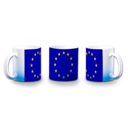 TAZA CON DEGRADADO BANDERA UNION EUROPEA color personalizada