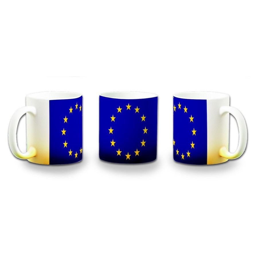 TAZA CON DEGRADADO BANDERA UNION EUROPEA color personalizada