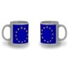 TAZA COLOR RECUADRO BANDERA UNION EUROPEA color mug jarra cerveza te infusión