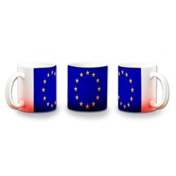 TAZA CON DEGRADADO BANDERA UNION EUROPEA color personalizada
