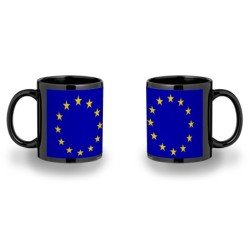 TAZA COLOR RECUADRO BANDERA UNION EUROPEA color mug jarra cerveza te infusión