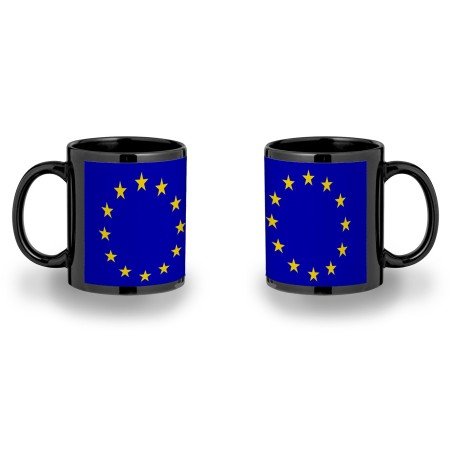 TAZA COLOR RECUADRO BANDERA UNION EUROPEA color mug jarra cerveza te infusión