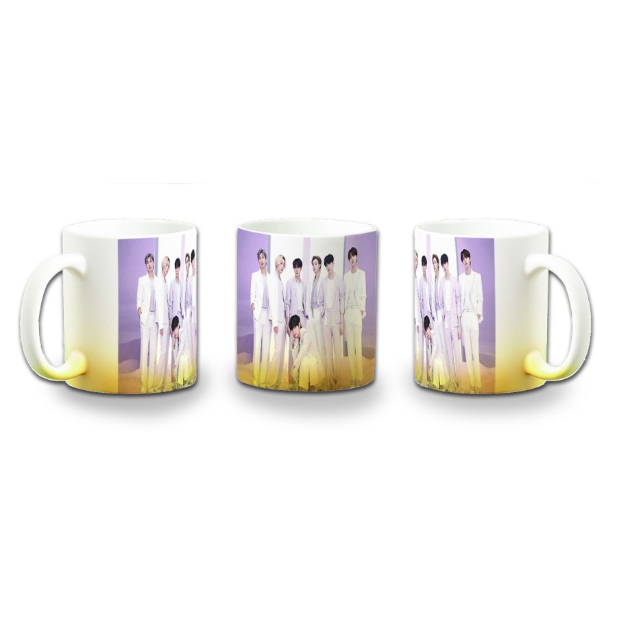 TAZA CON DEGRADADO Run BTS Born singer no more dream N.O color personalizada