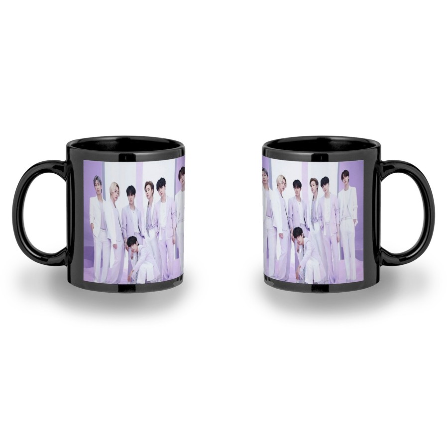 TAZA COLOR RECUADRO Run BTS Born singer no more dream N.O color mug jarra cerveza te infusión