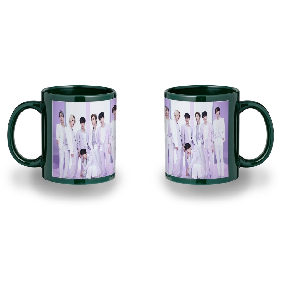 TAZA COLOR RECUADRO Run BTS Born singer no more dream N.O color mug jarra cerveza te infusión