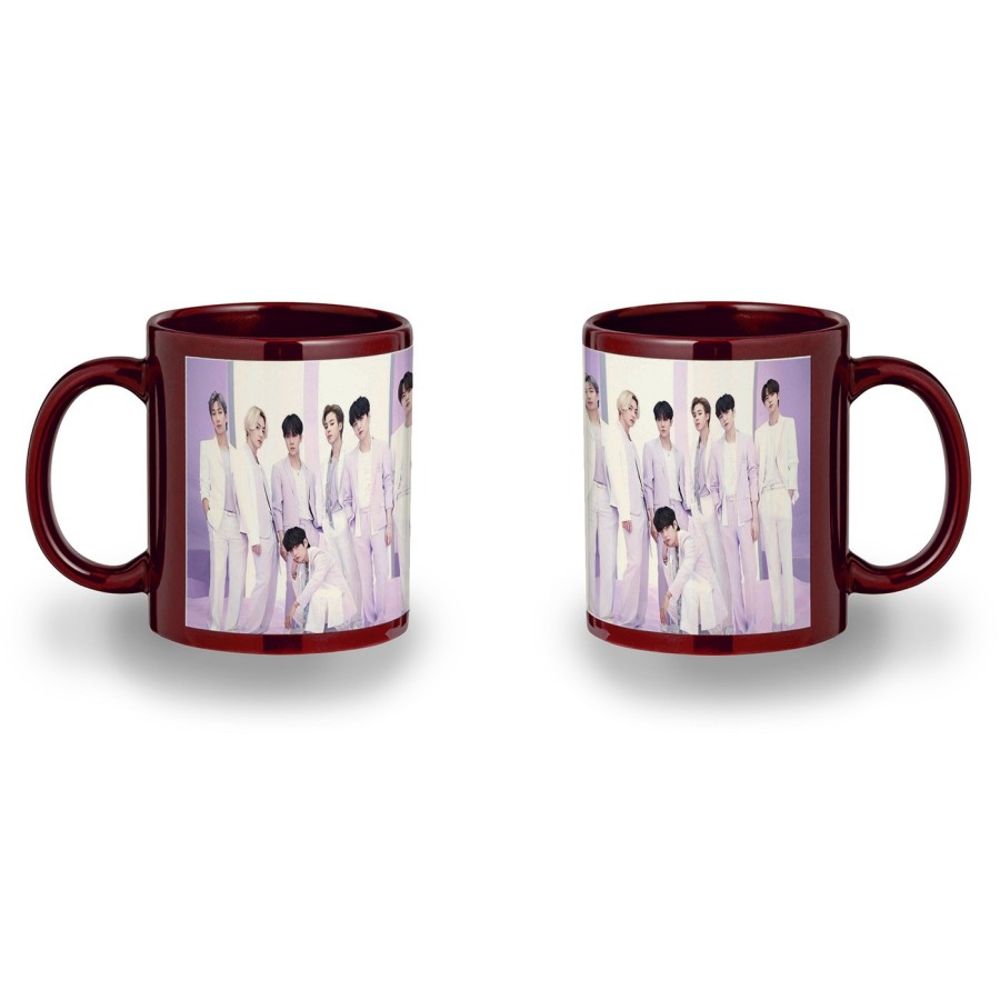 TAZA COLOR RECUADRO Run BTS Born singer no more dream N.O color mug jarra cerveza te infusión