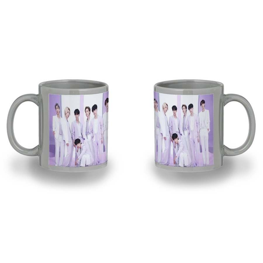 TAZA COLOR RECUADRO Run BTS Born singer no more dream N.O color mug jarra cerveza te infusión