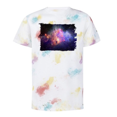 CAMISETA MARCAS COLORES NEBULOSA GALAXIA UNIVERSO COSMOS personalizada