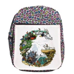 MOCHILA LUNARES ESTAMPADO CHIHIRO FANTASIA CASTILLO AMBULANTE escolar personalizado picnic excursión deporte