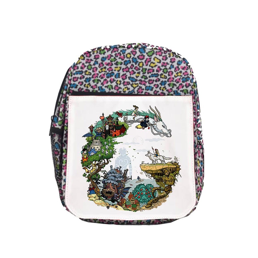 MOCHILA LUNARES ESTAMPADO CHIHIRO FANTASIA CASTILLO AMBULANTE escolar personalizado picnic excursión deporte